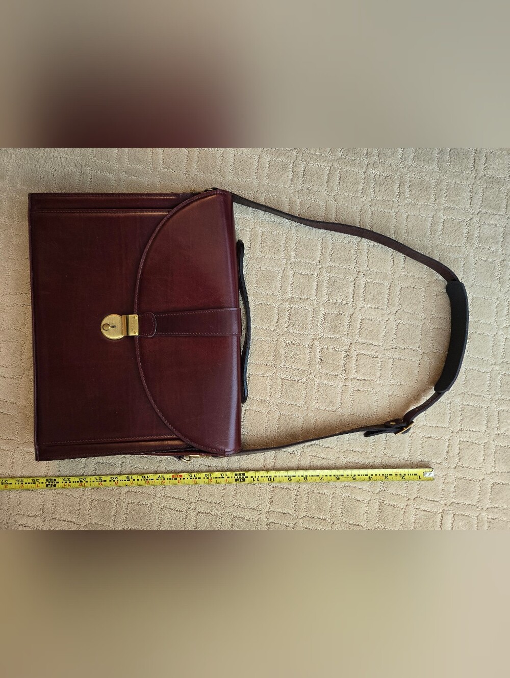 Vintage Schlesinger Oxblood Leather Briefcase - Picture 7 of 16